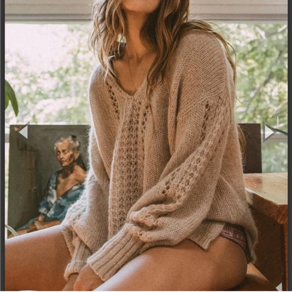 Spell & the Gypsy Collective Mohair Pinkish Knit Soft Jumper Sweater Women’s M/L - Picture 2 of 8